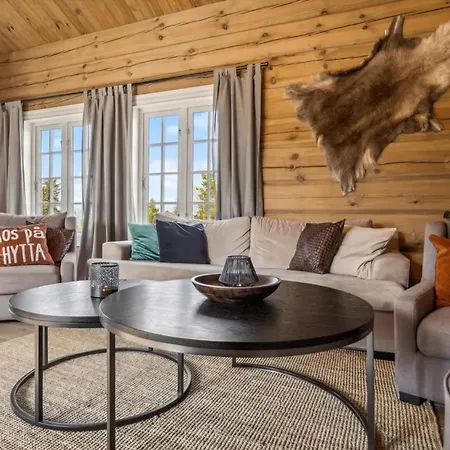 Timber With Hot Tub And Runs In * Veggli